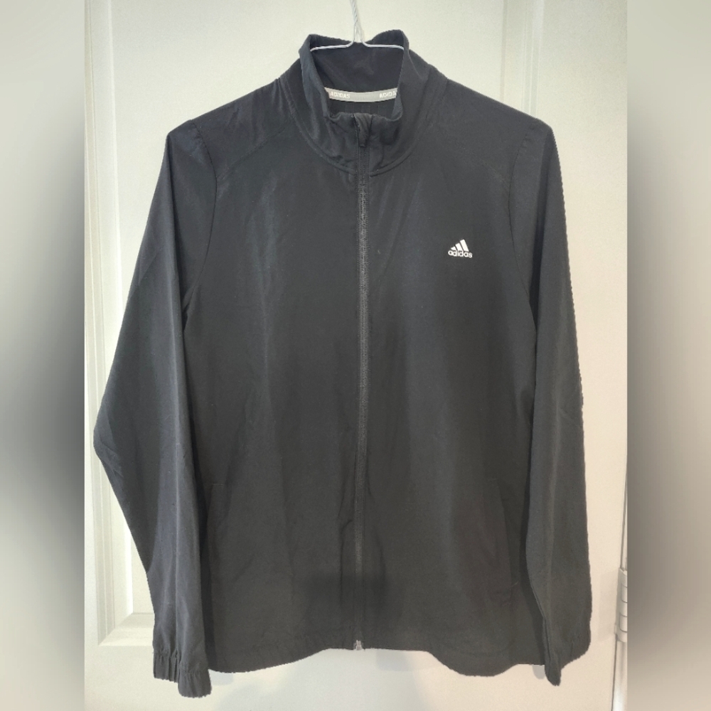 Adidas Black Golf Windbreaker Jacket